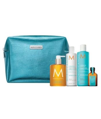 Moroccanoil A Window To Hydration Xmas 2022 Set (Shampoo 250ml, Conditioner 250ml, Hand Wash 360ml, Oil Treatment 25ml)