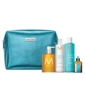 Moroccanoil A Window To Volume Xmas 2022 Set (Shampoo 250ml, Conditioner 250ml, Hand Wash 360ml, Oil Treatment Light 25ml)