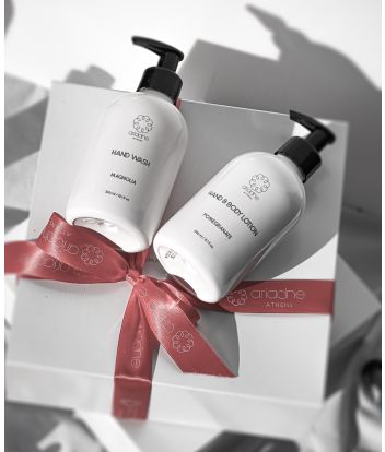 Hand Care Duo Set (Magnolia Hand Wash 300ml, Pomegranate Hand & Body Lotion 300ml)