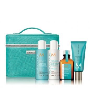 Moroccanoil Volume Travel Hair Set (Shampoo 70ml, Conditioner 70ml, Oil Treatment Light 25ml & Hand Cream 40ml)